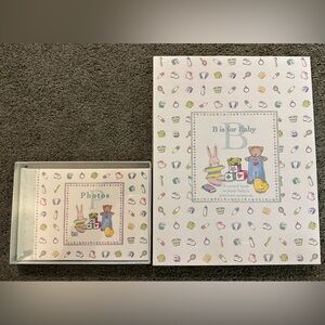Baby Book - A record book to keep special moments. Never used/opened & photobook